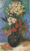 Vincent Van Gogh, Vase of carnations and other flowers